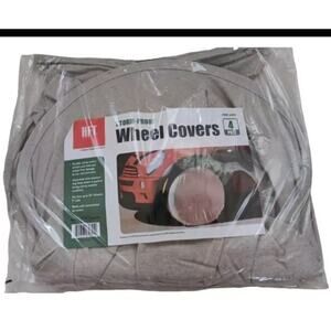 Heavy Canvas Tire Cover Wheel Masker 4 Pack Set Storage Auto Paint Masking